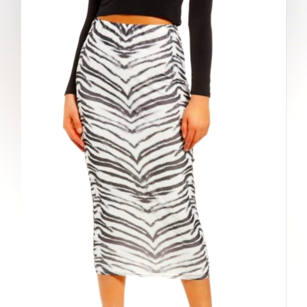 Afrm Tiger Skirt Size Small